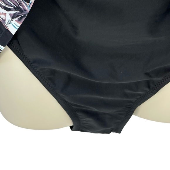 Raisins Curve Lucia Floral Print Swimdress - Black - size 18W - Picture 3 of 9